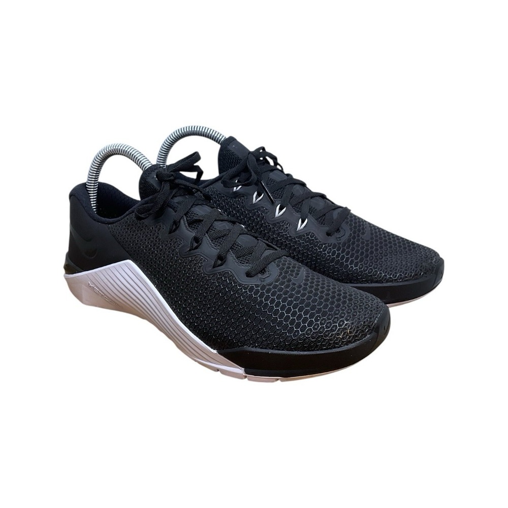 Nike Metcon 5 Womens 8 Black White CrossFit Training Gym Shoes AO2982-010